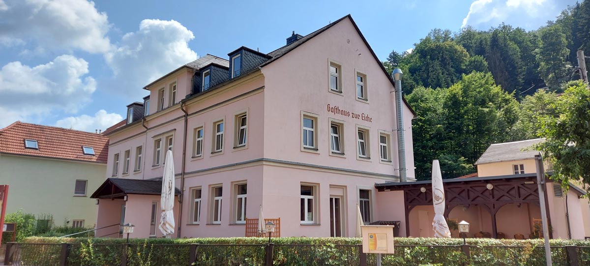 Gasthaus & Pension "Zur Eiche" in Bad Schandau / OT Krippen - Impressionen - Außenbereich