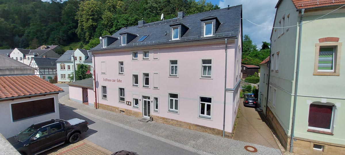 Gasthaus & Pension "Zur Eiche" in Bad Schandau / OT Krippen - Impressionen - Außenbereich